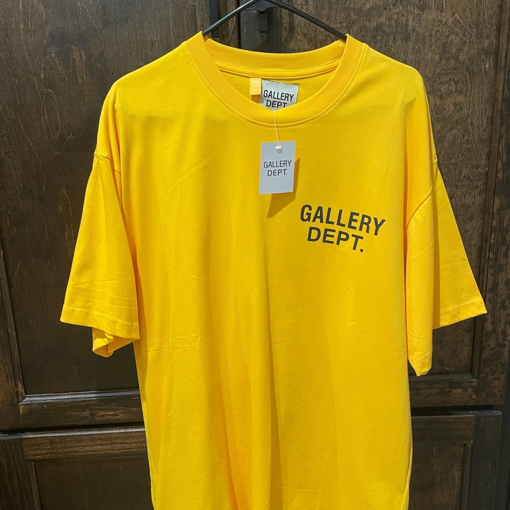 Gallery Dept Yellow Short Sleeve Tee